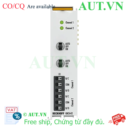 Ảnh của Module 2 kênh relay output 230VAC 6A Beckhoff KM2642