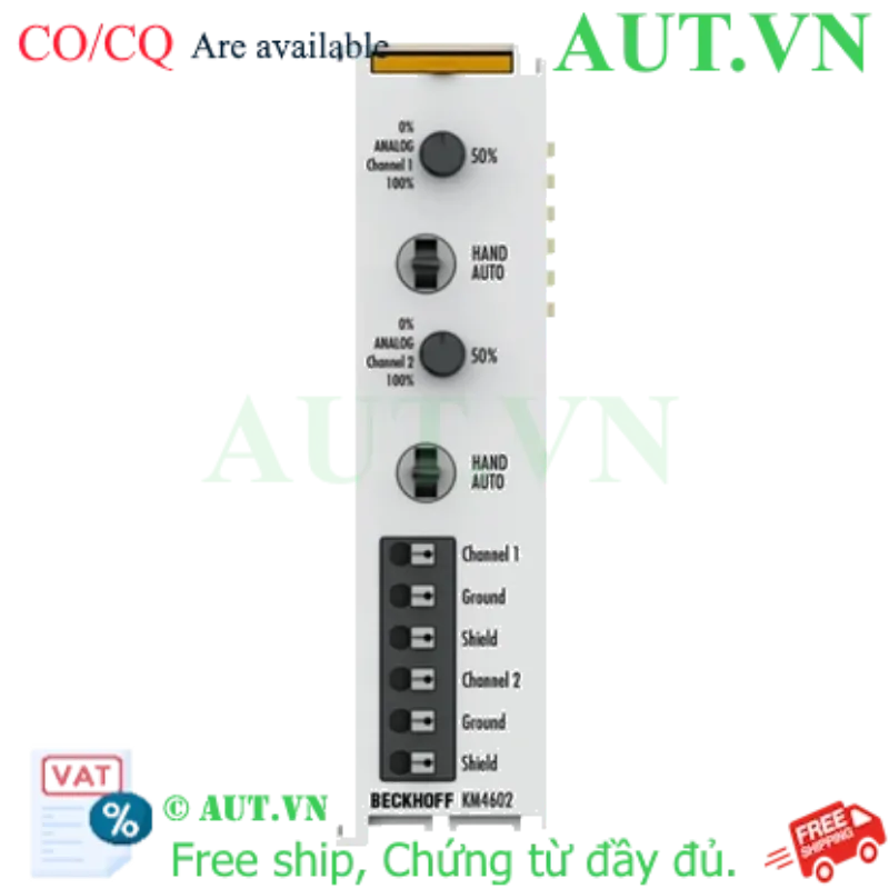 Ảnh của Module 4 kênh analog output 0-10V 12 bit Beckhoff KM4602