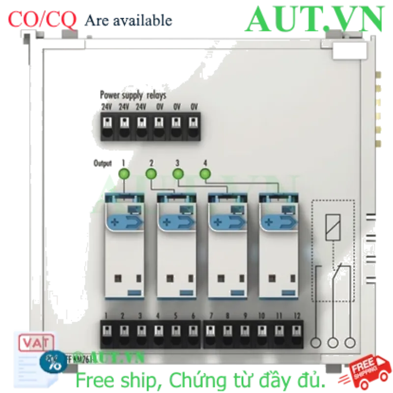 Ảnh của Module 4 kênh relay output 230VAC 16A Beckhoff KM2614