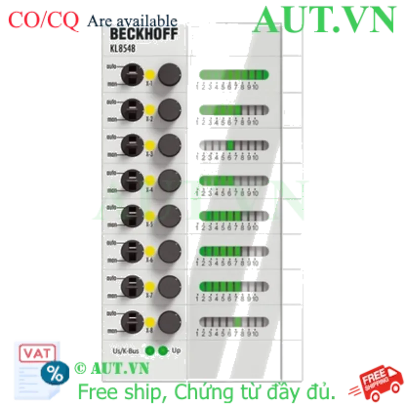 Ảnh của Module 8 kênh analog output 0-10V 12 bit Beckhoff KL8548