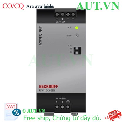 Ảnh của PS1011-2420-0000 | Power supply PS1000; output: 24 V DC, 20 A; input: AC 100…240 V, 1-phase