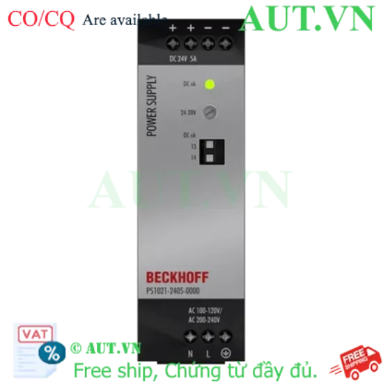 Ảnh của PS1021-2405-0000 | Power supply PS1000; output: 24 V DC, 5 A; input: AC 100…120/200…240 V, 1-phase