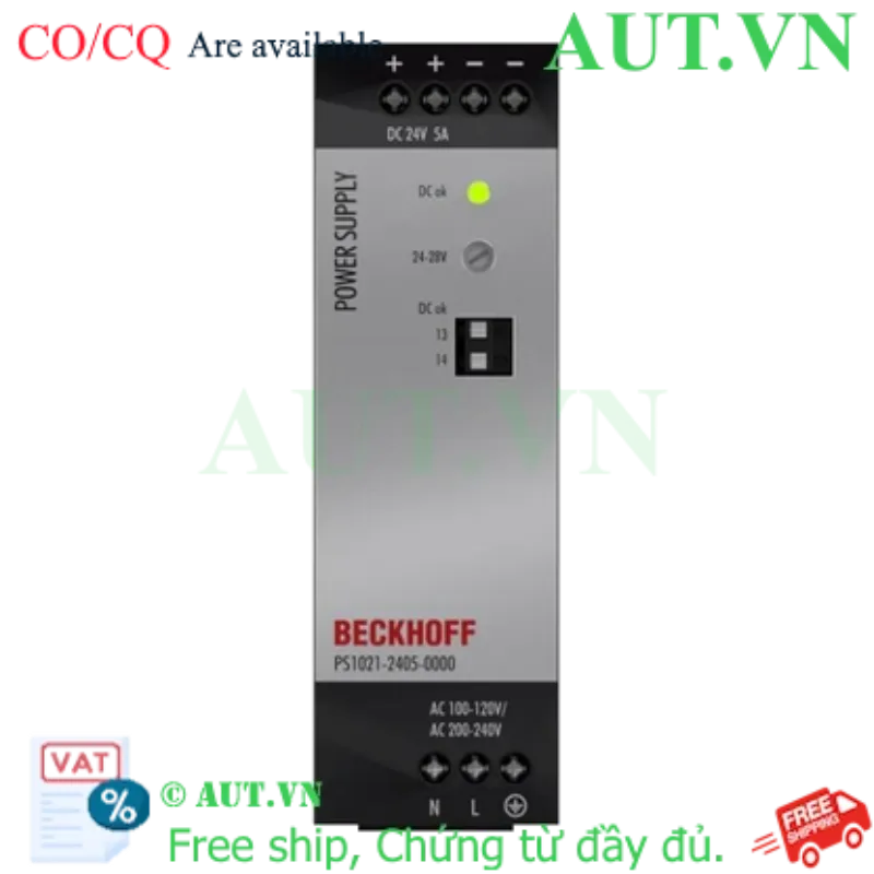Ảnh của PS1021-2405-0000 | Power supply PS1000; output: 24 V DC, 5 A; input: AC 100…120/200…240 V, 1-phase