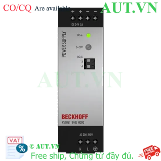 Ảnh của PS1061-2405-0000 | Power supply PS1000; output: 24 V DC, 5 A; input: AC 200…240 V, 1-phase