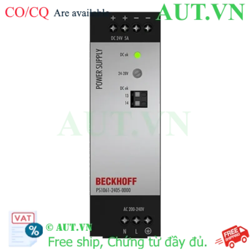 Ảnh của PS1061-2405-0000 | Power supply PS1000; output: 24 V DC, 5 A; input: AC 200…240 V, 1-phase