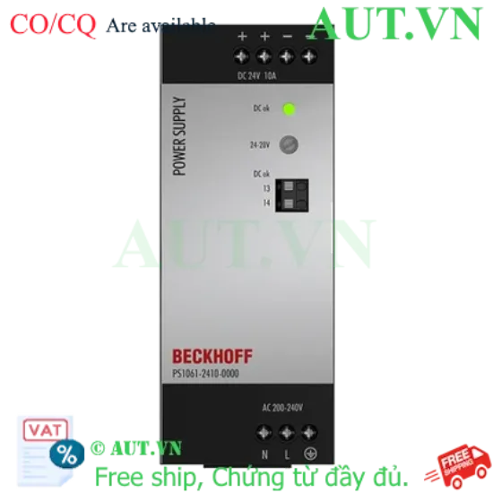 Ảnh của PS1061-2410-0000 | Power supply PS1000; output: 24 V DC, 10 A; input: AC 200…240 V, 1-phase