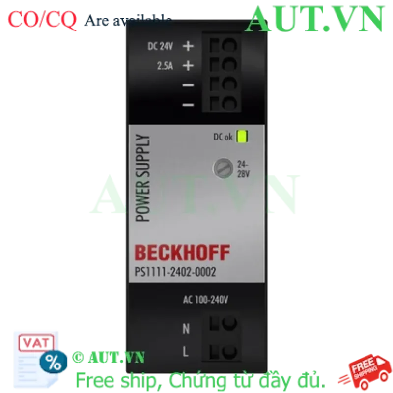 Ảnh của PS1111-2402-0002 | Power supply PS1000; output: 24 V DC, 2.5 A; input: AC 100…240 V, 1-phase, NEC Class2