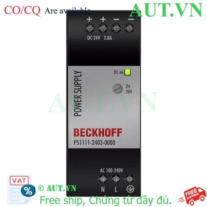 Ảnh của PS1111-2403-0000 | Power supply PS1000; output: 24 V DC, 3.8 A; input: AC 100…240 V, 1-phase, NEC Class 2