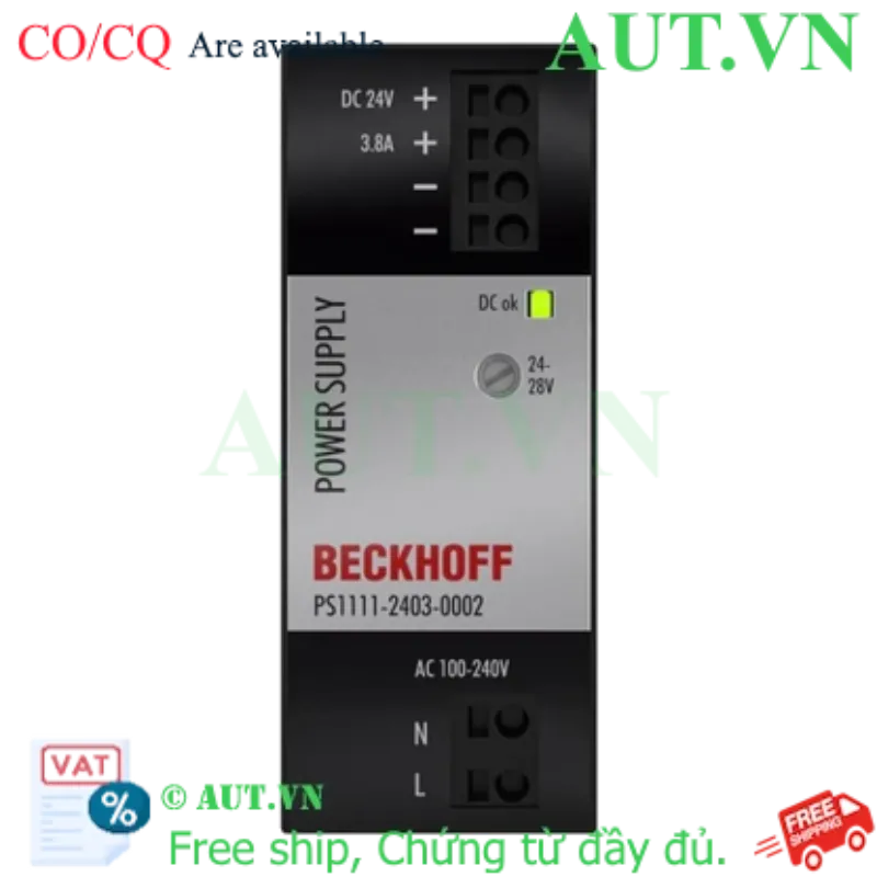 Ảnh của PS1111-2403-0002 | Power supply PS1000; output: 24 V DC, 3.8 A; input: AC 100…240 V, 1-phase