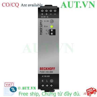 Ảnh của PS2001-2405-0000 | Power supply PS2000; output: 24 V DC, 5 A; input: AC 100…240 V/DC 110…150 V, 1-phase