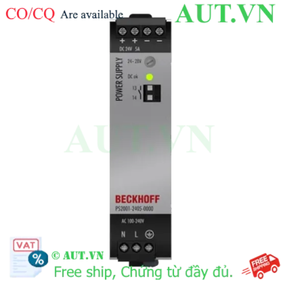 Ảnh của PS2001-2405-0000 | Power supply PS2000; output: 24 V DC, 5 A; input: AC 100…240 V/DC 110…150 V, 1-phase
