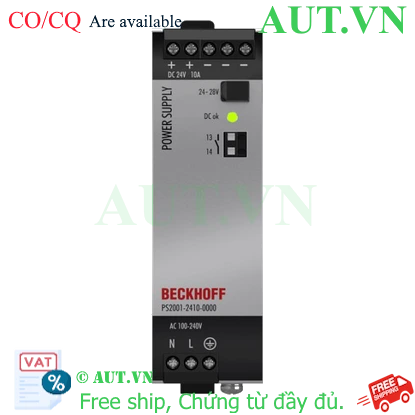 Ảnh của PS2001-2410-0000 | Power supply PS2000; output: 24 V DC, 10 A; input: AC 100…240 V/DC 110…150 V, 1-phase