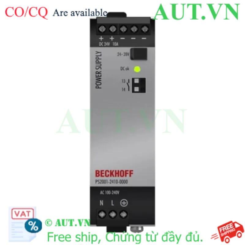 Ảnh của PS2001-2410-0000 | Power supply PS2000; output: 24 V DC, 10 A; input: AC 100…240 V/DC 110…150 V, 1-phase