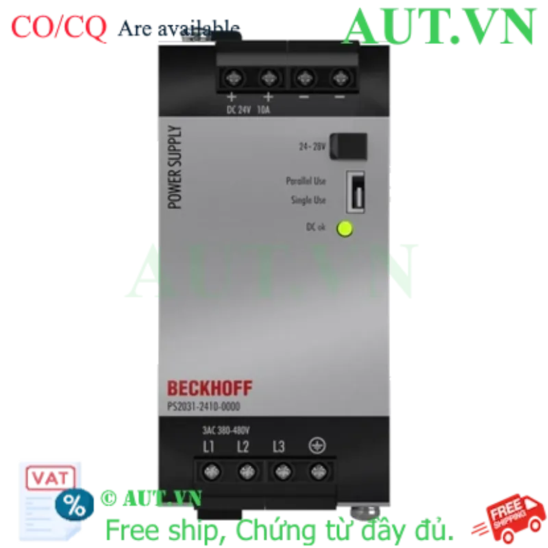 Ảnh của PS2031-2410-0000 | Power supply PS2000; output: 24 V DC, 10 A; input: 3 AC 380…480 V, 3-phase