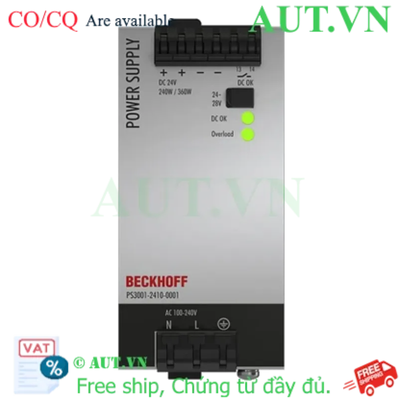 Ảnh của PS3001-2410-0001 | Power supply PS3000; output: 24 V DC, 10 A; input: AC 100…240 V/DC 110…150 V, 1-phase