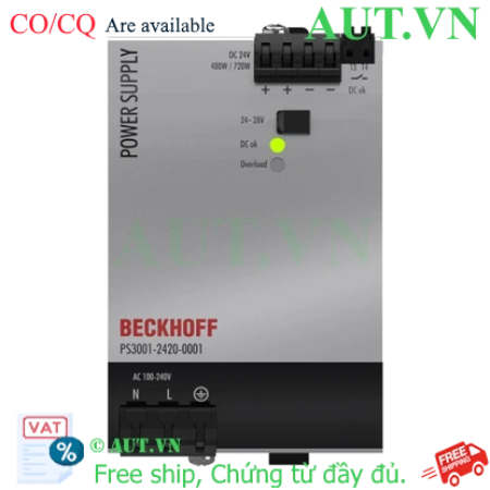 Ảnh của PS3001-2420-0001 | Power supply PS3000; output: 24 V DC, 20 A; input: AC 100…240 V/DC 110…150 V, 1-phase