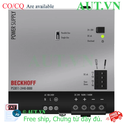 Ảnh của PS3011-2440-0000 | Power supply PS3000; output: 24 V DC, 40 A; input: AC 100…240 V, 1-phase