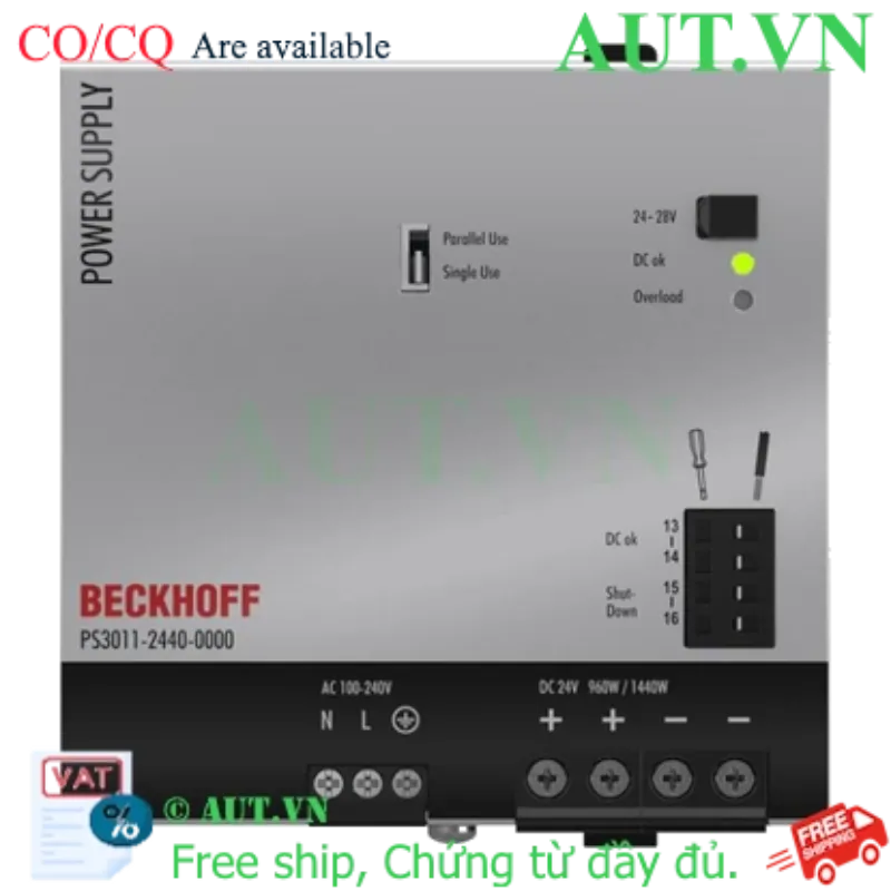 Ảnh của PS3011-2440-0000 | Power supply PS3000; output: 24 V DC, 40 A; input: AC 100…240 V, 1-phase