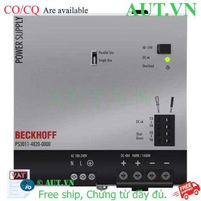 Ảnh của PS3011-4820-0000 | Power supply PS3000; output: 48 V DC, 20 A; input: AC 100…240 V, 1-phase