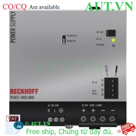 Ảnh của PS3011-4820-0000 | Power supply PS3000; output: 48 V DC, 20 A; input: AC 100…240 V, 1-phase