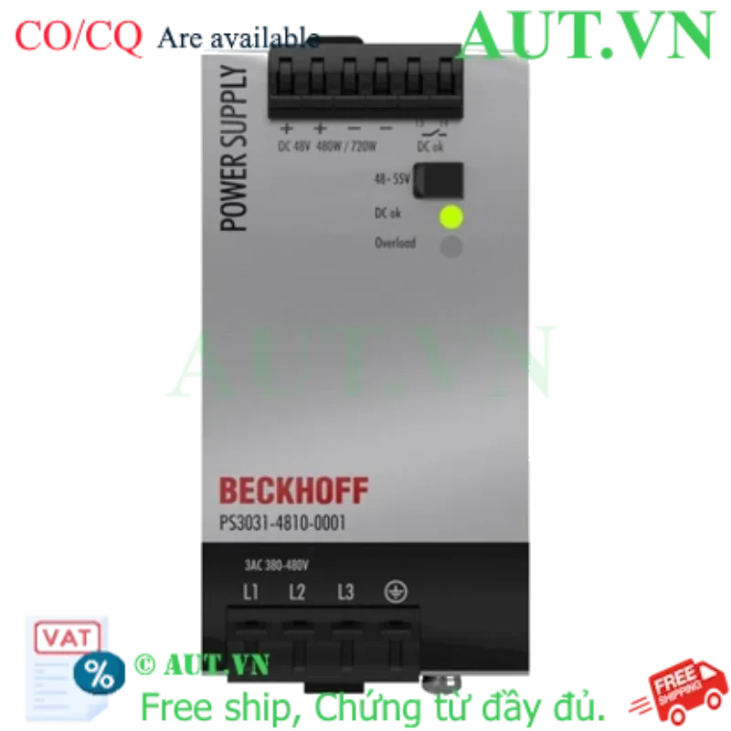 Ảnh của PS3031-4810-0001 | Power supply PS3000; output: 48 V DC, 10 A; input: 3 AC 380…480 V, 3-phase