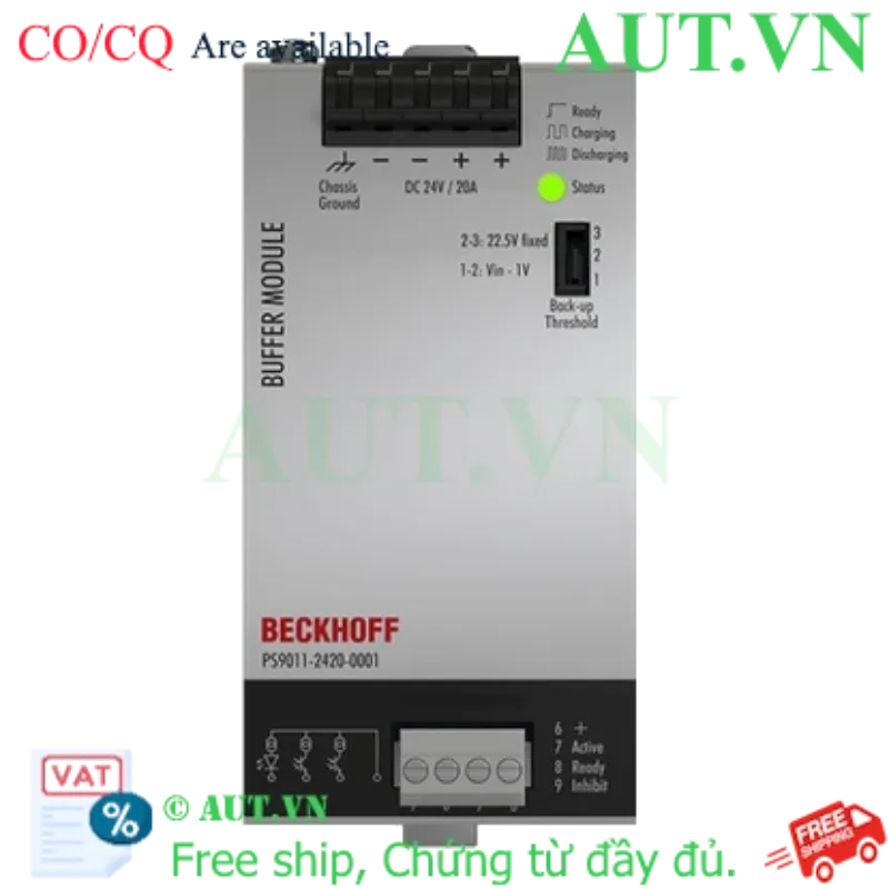 Ảnh của PS9011-2420-0001 | Buffer module PS9000; output: 24 V DC, 20 A, 200 ms; input: 24 V DC