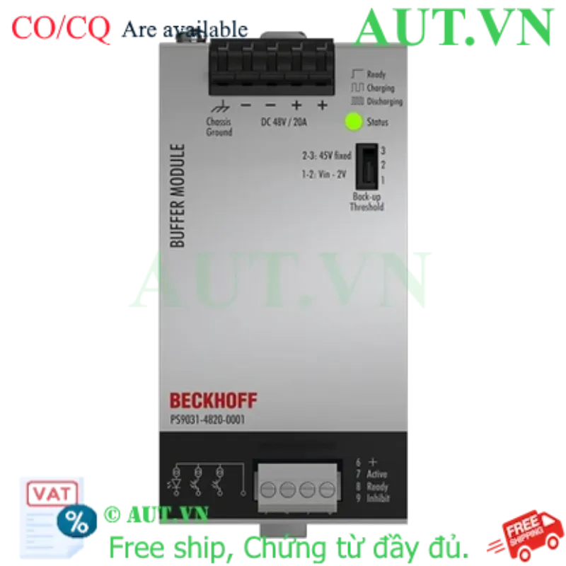 Ảnh của PS9031-4820-0001 | Buffer module PS9000; output: 48 V DC, 20 A, 100 ms; input: 48 V DC