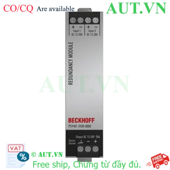 Ảnh của PS9401-2420-0000 | MOSFET redundancy module PS9400; input: 12…28 V DC, 2 x 10 A; output: 12…28 V DC, 1 x 20 A