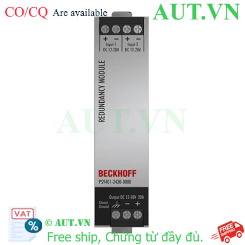 Ảnh của PS9401-2420-0000 | MOSFET redundancy module PS9400; input: 12…28 V DC, 2 x 10 A; output: 12…28 V DC, 1 x 20 A