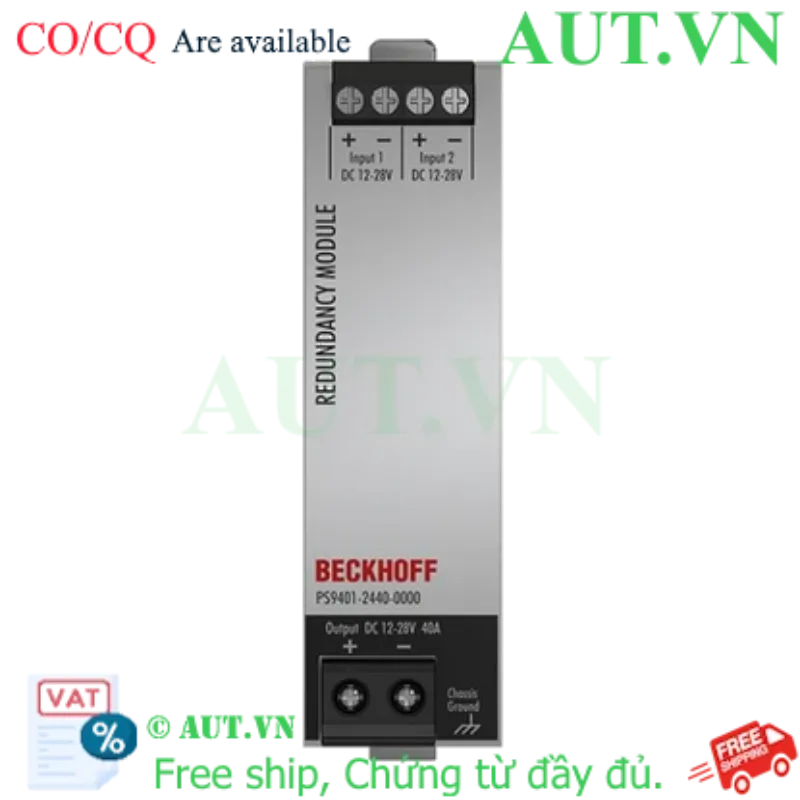 Ảnh của PS9401-2440-0000 | MOSFET redundancy module PS9400; input: 12…28 V DC, 2 x 20 A; output: 12…28 V DC, 1 x 40 A