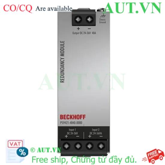 Ảnh của PS9421-4840-0000 | MOSFET redundancy module PS9400; input: 24…56 V DC, 2 x 20 A; output: 24…56 V DC, 1 x 40 A