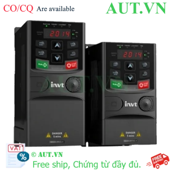 Ảnh của Biến tần INVT GD20-0R7G-S2-BK 0.75kW 1 Pha 220V Chính Hãng AUT VN