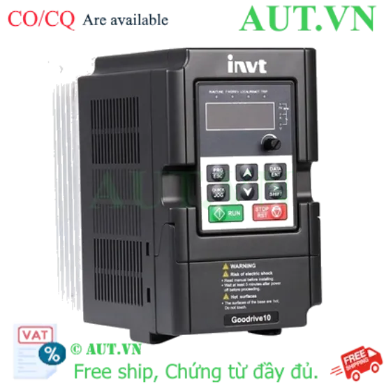 Ảnh của Biến tần INVT GD10-0R7G-S2-B-ZX 0.75kW 1 Pha 220V Chính Hãng