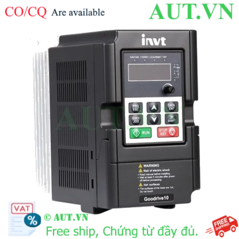 Ảnh của Biến tần INVT GD10-0R7G-S2-B-ZX 0.75kW 1 Pha 220V Chính Hãng