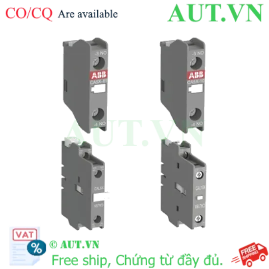 Ảnh của Tiếp điểm phụ ABB CA5X-01 (1SBN019010R1001) 1NC: Lắp Mặt Trước, Chính Hãng, Tương Thích AX/NX
