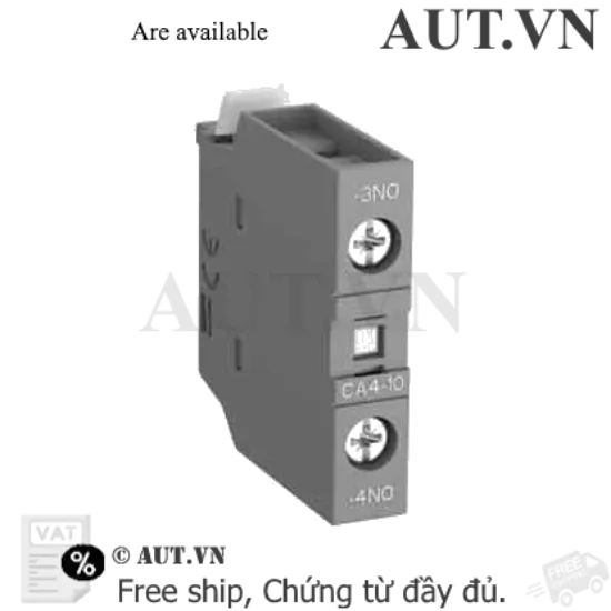 Ảnh của Khối Tiếp Điểm Phụ ABB CA4-10 (1SBN010110R1010) - 1NO, 4A, Gắn Mặt Trước Cho Contactor AF/NF