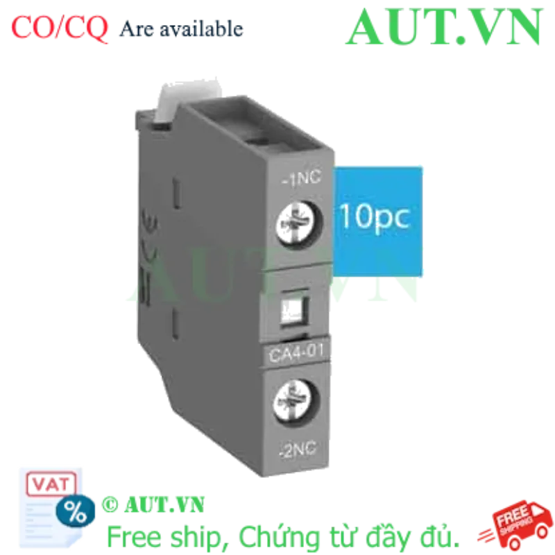 Ảnh của Khối Tiếp Điểm Phụ ABB CA4-01-T (1NC, 4A) - Gắn Mặt Trước Cho Contactor AF/NF