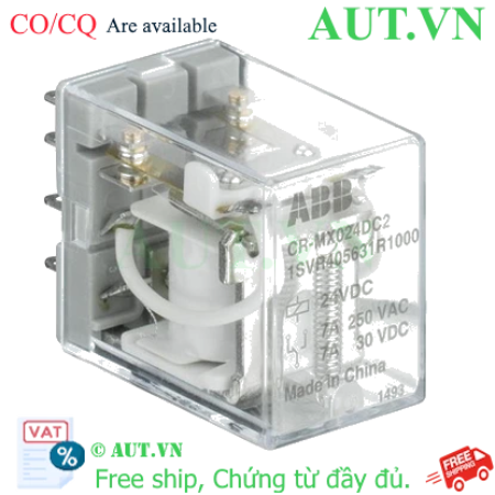 Ảnh của 1SVR405631R4000 – Rơ le trung gian ABB CR-MX012DC2 2C/O 12VDC