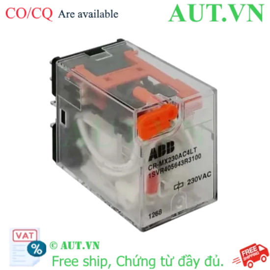 Ảnh của 1SVR405641R3100 – Rơ le trung gian ABB CR-MX230AC2LT