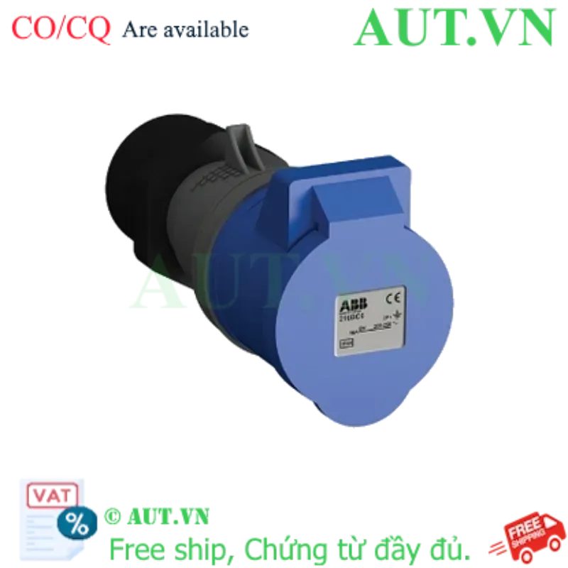 Ảnh của 2CMA102146R1000 – Ổ cắm công nghiệp ABB 216BC6 16A 2P+E 220-250V IP44