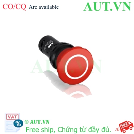 Ảnh của Nút Dừng Khẩn Cấp ABB 1SFA619551R1071 (CE4P-10R-11) 22mm - 1NO+1NC - Kéo Để Nhả Chính Hãng