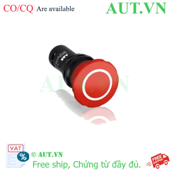 Ảnh của Nút Dừng Khẩn Cấp ABB 1SFA619551R1071 (CE4P-10R-11) 22mm - 1NO+1NC, IP65, Kéo Nhả
