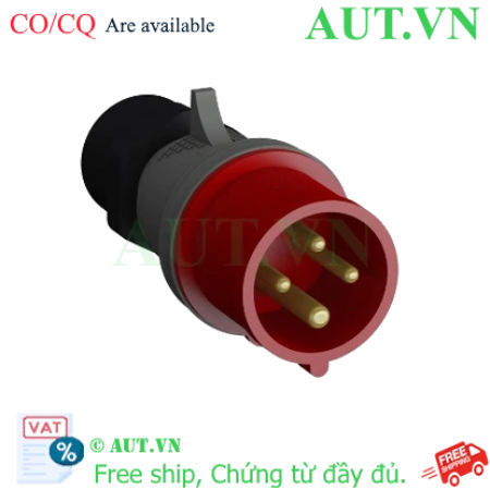 Ảnh của 2CMA102223R1000 – Phích cắm công nghiệp ABB 332BP6 32A 3P+E 380-415V IP44