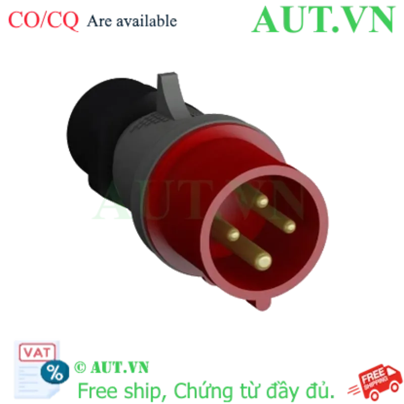 Ảnh của 2CMA102223R1000 – Phích cắm công nghiệp ABB 332BP6 32A 3P+E 380-415V IP44