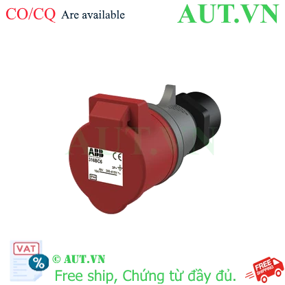 Ảnh của 2CMA102165R1000 – Ổ cắm công nghiệp ABB 316BC6 16A 3P+E 380-415V IP44