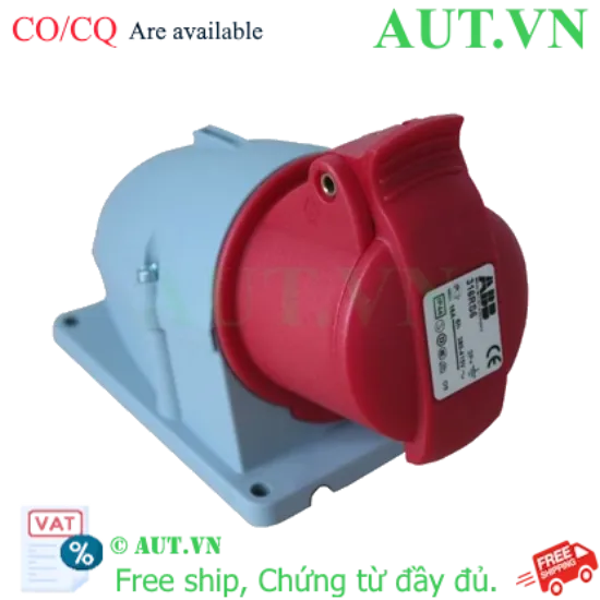 Ảnh của 2CMA102169R1000 – Ổ cắm gắn nổi ABB 316BRS6 16A 3P+E 380-415V IP44