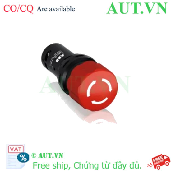 Ảnh của Nút Dừng Khẩn Cấp ABB 1SFA619500R1071 (CE3T-10R-11) 22mm: Xoay Nhả, 1NO+1NC, IP66 Chính Hãng