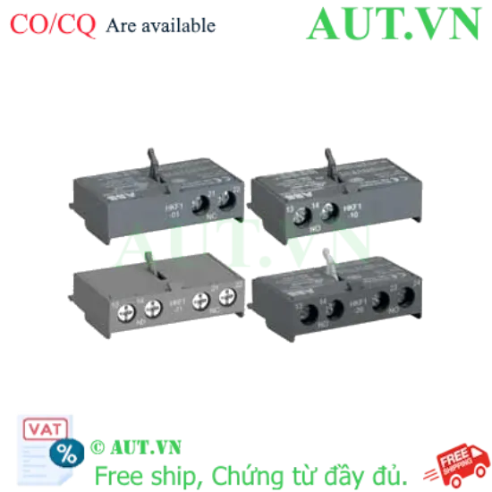 Ảnh của Tiếp điểm phụ ABB HKF1-20 (1SAM201901R1002) 2NO - Lắp Mặt Trước, Chính Hãng, Độ Bền Công Nghiệp