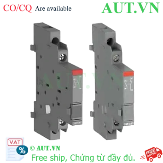 Ảnh của Tiếp điểm phụ ABB HK1-02 (1SAM201902R1003) 2NC - Gắn Phải, Siêu Gọn 9mm, Chính Hãng
