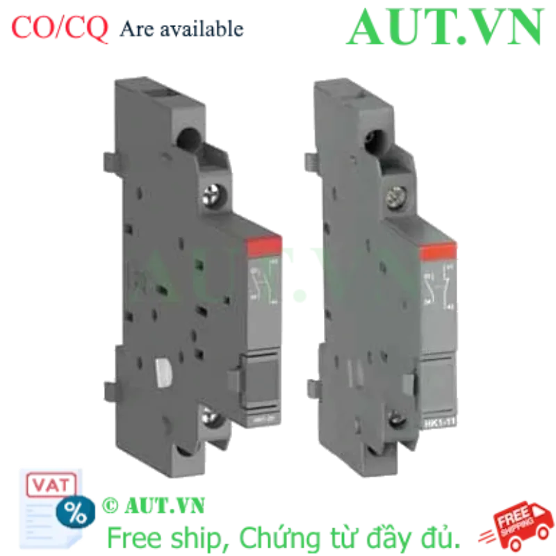 Ảnh của Tiếp điểm phụ ABB HK1-02 (1SAM201902R1003) 2NC - Gắn Phải, Siêu Gọn 9mm, Chính Hãng AUT VN